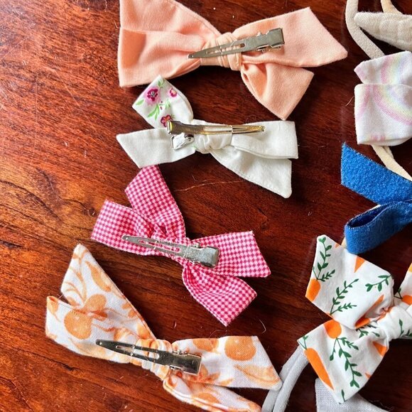 Large Baby Girls‎ Bundle of Hair Bows and Headbands- Size 0-12m - Picture 5 of 5